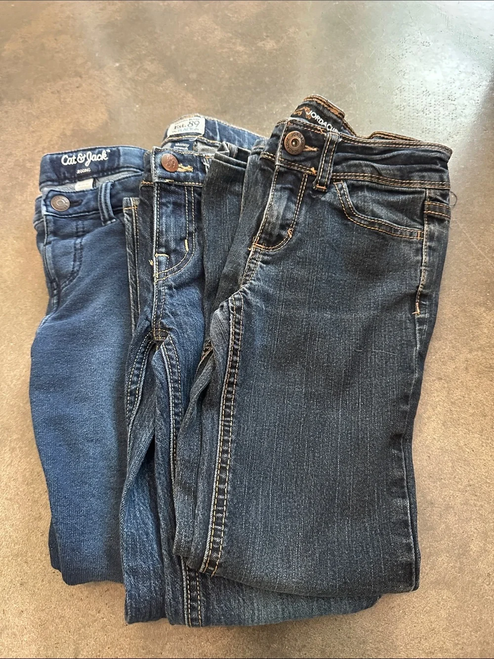 LOT of 3 Sz 8 jeans. Children’s Place, Jordache, Cat & Jack. Little girls jeans